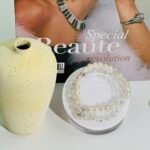 Designer bracelet made of natural white crystal. - Image 2