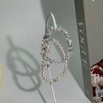Designer bracelet made of natural white crystal. - Image 4