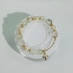 Designer bracelet made of natural white crystal. - Image 2