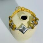 Yellow Crystal Handmade Braided Rope Design - Image 2