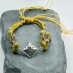 Yellow Crystal Handmade Braided Rope Design - Image 3