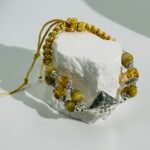 Yellow Crystal Handmade Braided Rope Design - Image 4