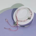 Handmade Pink Crystal Braided Rope Design - Image 5
