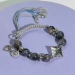 Grey Moonstone Handmade Braided Rope Design - Image 2