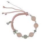 Pink Crystal Handmade Braided Rope Design