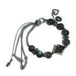 Grey Moonstone Handmade Braided Rope Design