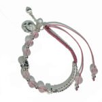 Handmade Pink Crystal Braided Rope Design