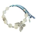 Handmade braided rope design with moonstone.