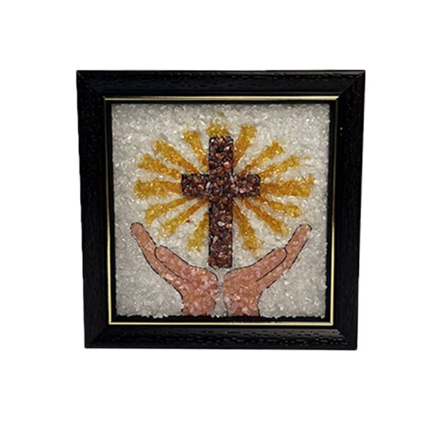 水晶手绘油画艺术品基督教夜光壁画