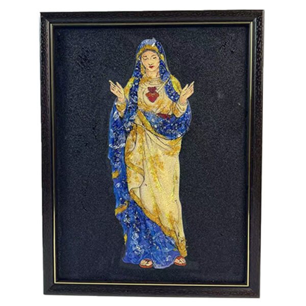 水晶手绘油画艺术品基督教夜光壁画