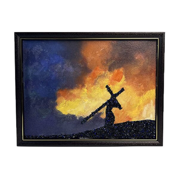 水晶手绘油画基督教艺术品