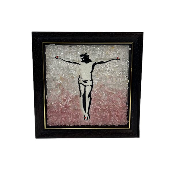 水晶手绘油画艺术品基督教夜光壁画